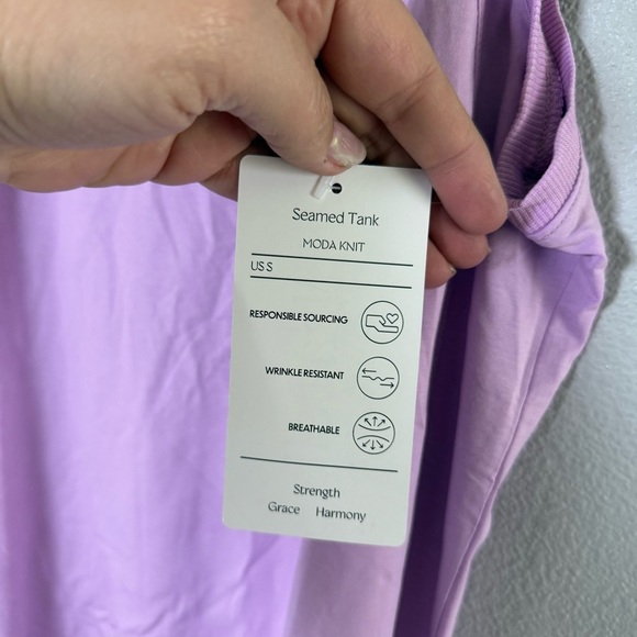 Isabella Active Wear Lavender Tank Top - Picture 7 of 8